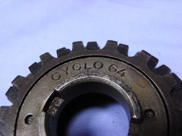 CYCLO 64 freewheel 5 speed (like 72 letter)