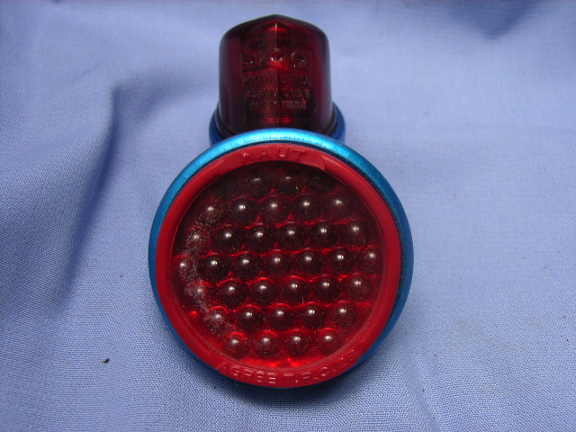JOS FCM Taillight with glass protection (Blue)
